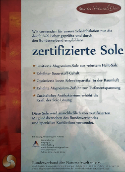 Zertifizierte Sole
